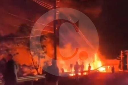 Camión cisterna se volcó e incendió en vía Bogotá-Girardot: dos muertos en Viernes Santo