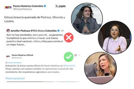 Pacto Histórico denuncia suplantación en redes: cuenta falsa burló a candidatos tras elecciones
