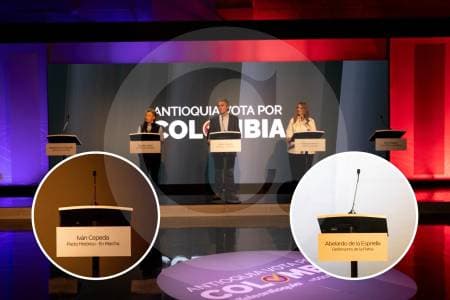 Directora de EL COLOMBIANO regaña a Cepeda y De la Espriella por no asistir a debate presidencial