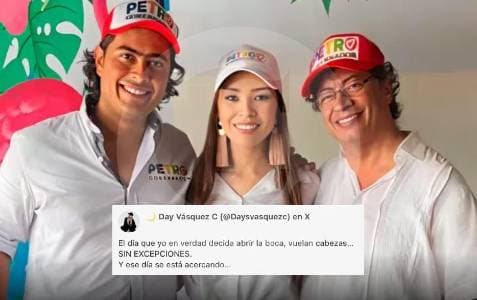 Day Vásquez pierde su cuenta en X tras amenaza de "volar cabezas" en caso Petro