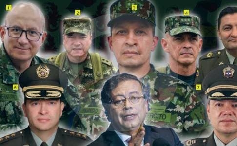 Petro ha sacado a 80 altos oficiales militares desde 2022 en decisiones que cuestionan