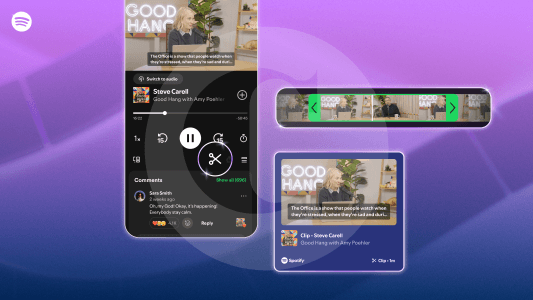 Spotify lanza Clips: ahora puedes guardar y compartir tus momentos favoritos de podcasts