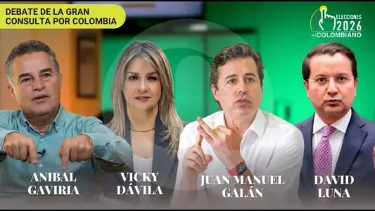 En vivo: debate presidencial con Gaviria, Dávila, Galán y Luna en Medellín