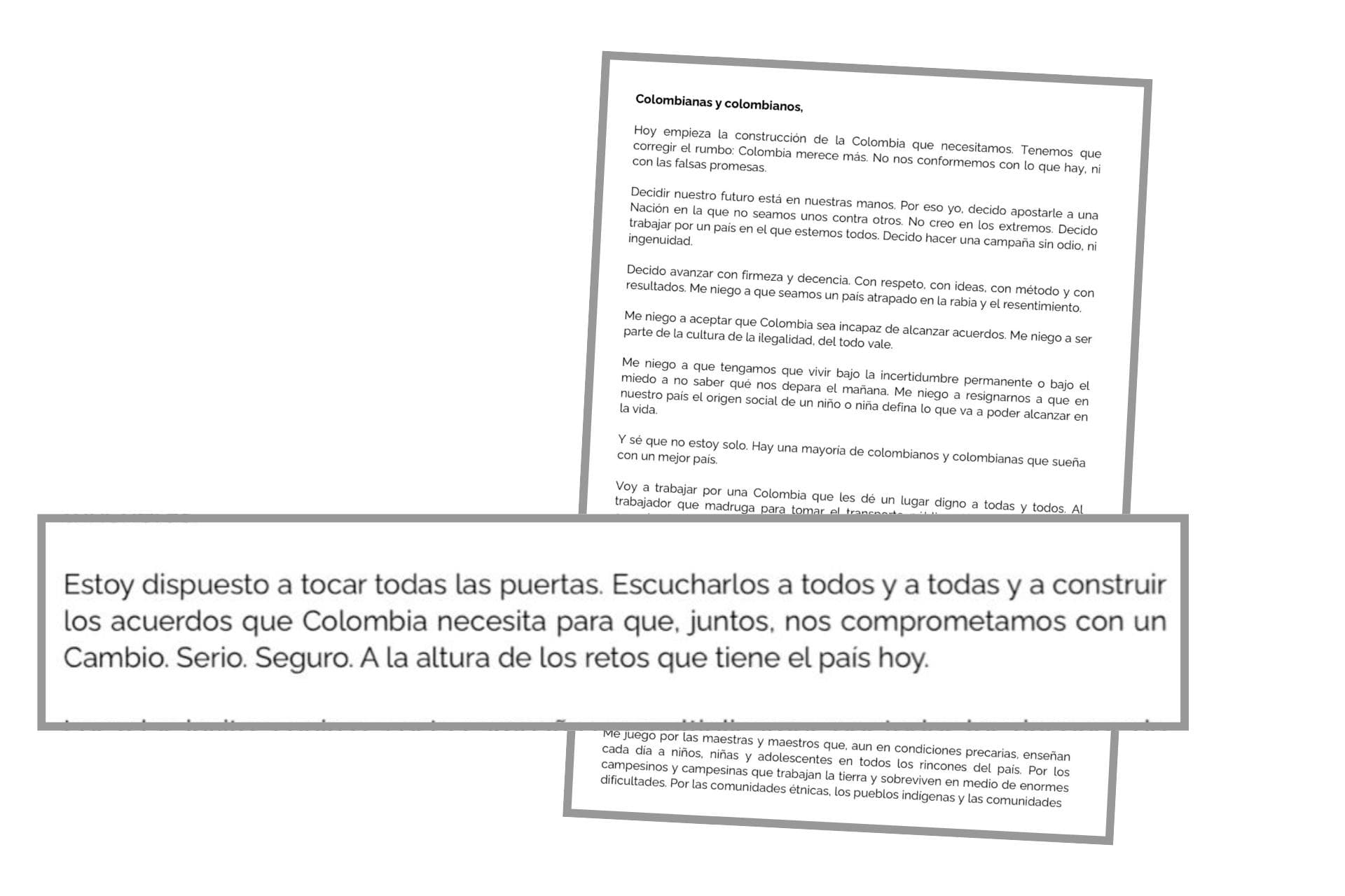 Fajardo busca alianzas y promete escuchar a todos rumbo a la primera vuelta presidencial
