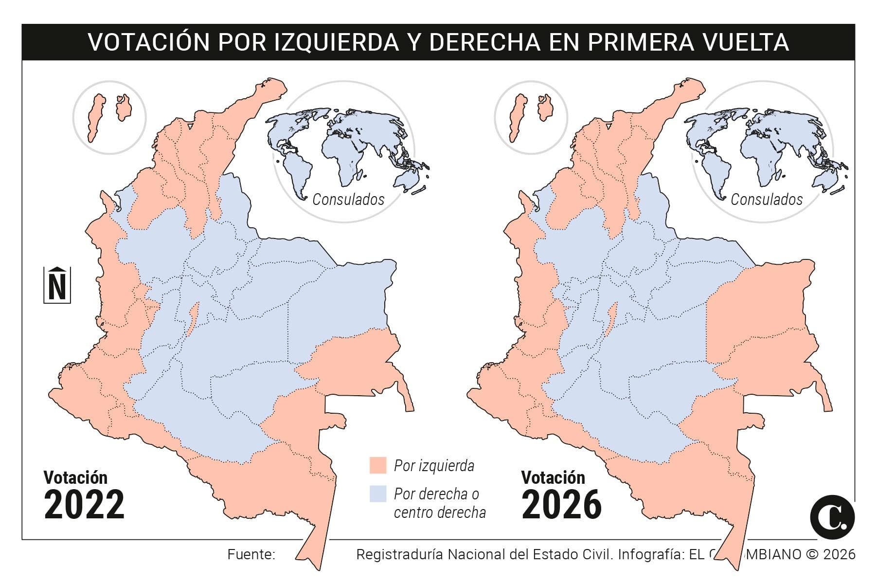 De la Espriella y Cepeda avanzan a segunda vuelta: el mapa de una Colombia dividida