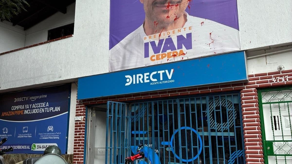 Vandalizan sede de campaña de Iván Cepeda en Medellín en medio de tensión electoral