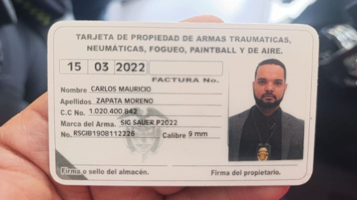 Descubren supuesto falso escolta con armas en evento de Abelardo de la Espriella en Envigado