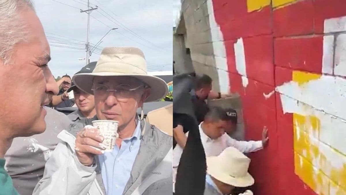 Gobernador de Antioquia rechaza mural sobre falsos positivos pintado frente a casa de Uribe
