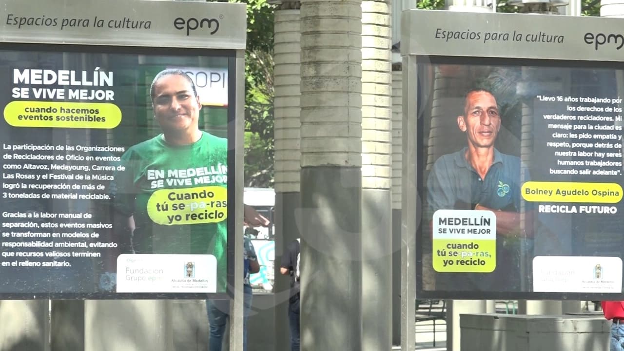 Medellín rinde homenaje a sus recicladores con galería que honra sus historias