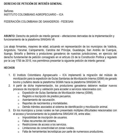 Paro de ganaderos en Antioquia: el 60% del ganado no se puede movilizar por fallas en plataforma