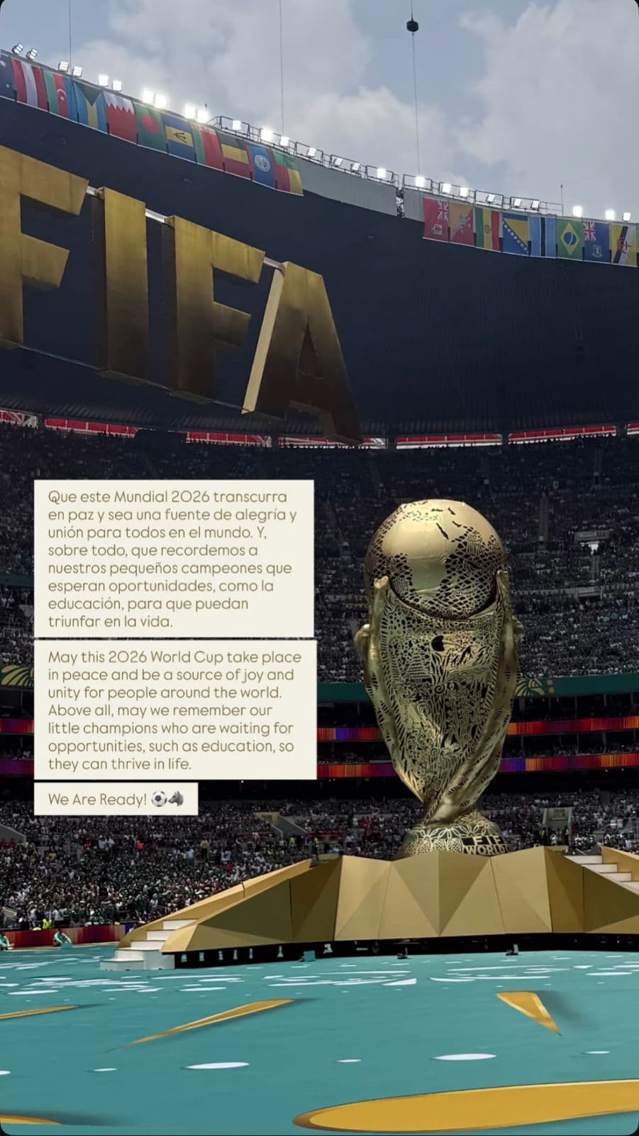 Shakira responde a rumores de doble en el Mundial: "Que transcurra en paz"