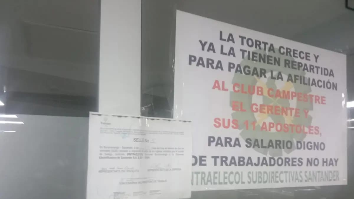 Mintrabajo interviene huelga en electrificadora de Santander para garantizar luz en los hogares