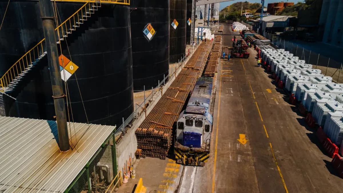 Santa Marta renueva 31 kilómetros de vía férrea con rieles japoneses por 2,56 millones de dólares