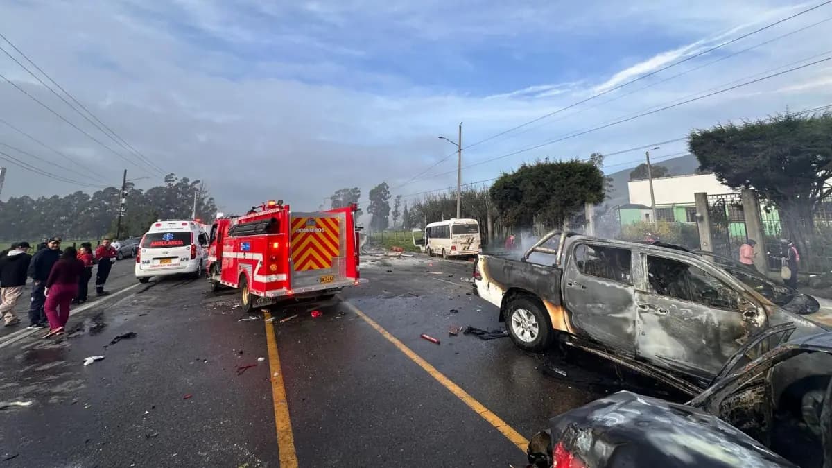 Tractocamión sin frenos causó masacre en peaje: cinco muertos y vía bloqueada