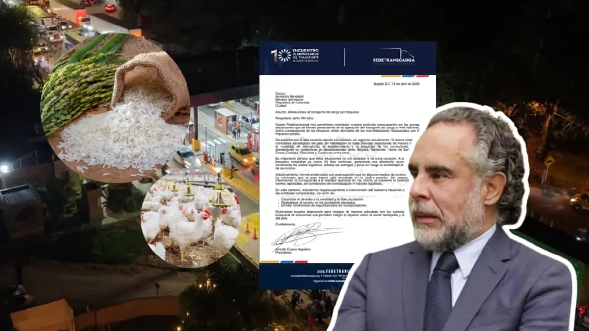 Bloqueos por catastro paralizan la mitad del transporte de carga y generan pérdidas de $92.544 millones en cuatro días