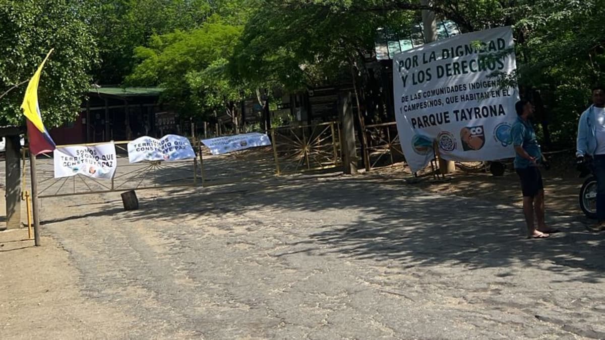 Indígenas y campesinos toman el Tayrona: cierren taquilla oficial y exigen gobernar el parque