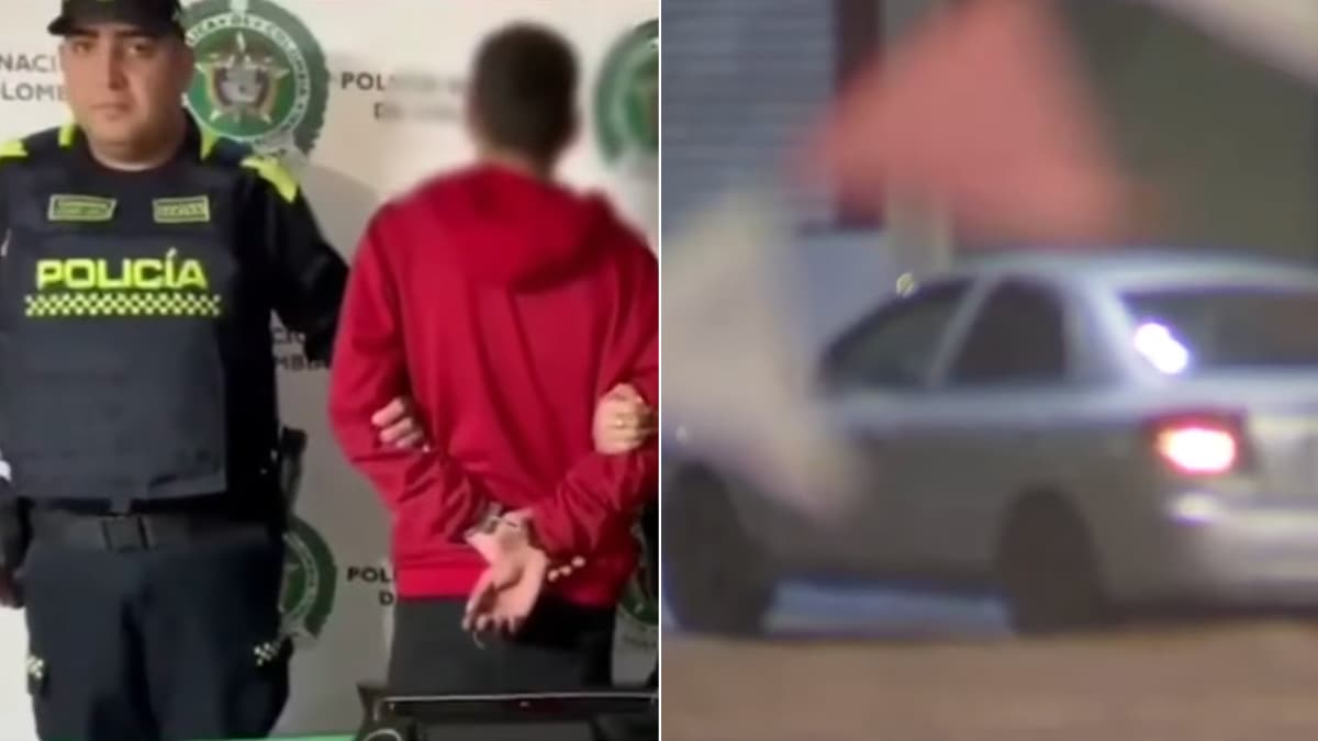 Capturan a hombre desvalijando carro en Bogotá gracias a alerta de vecinos