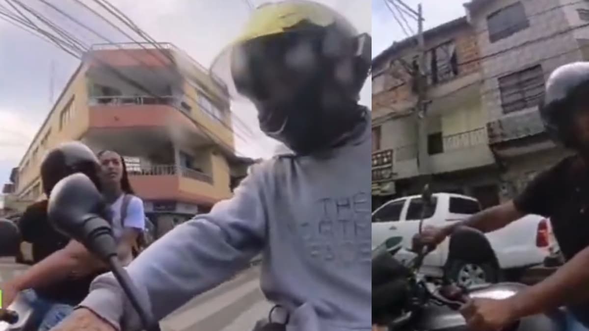 Motociclista se pasa semáforo en rojo y amenaza a conductor en Bello: "¿Usted no sabe quién soy yo?"