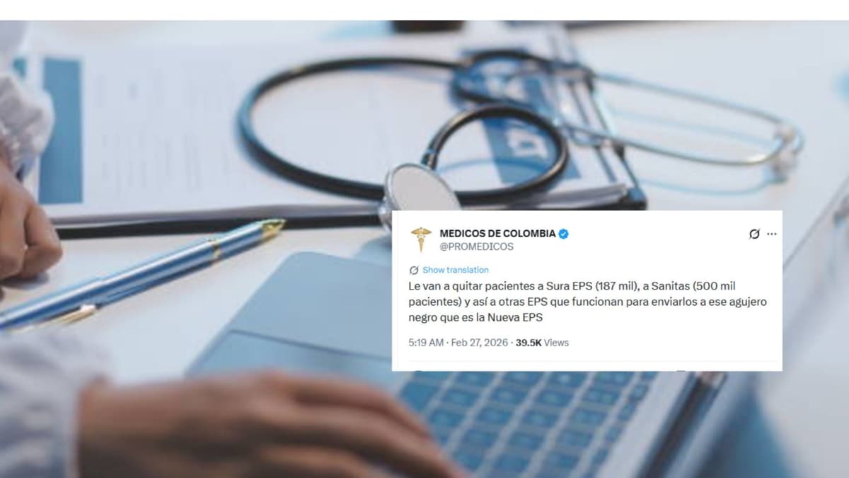 Promédicos denuncia posible traslado de casi 700 mil usuarios de Sura y Sanitas hacia Nueva EPS