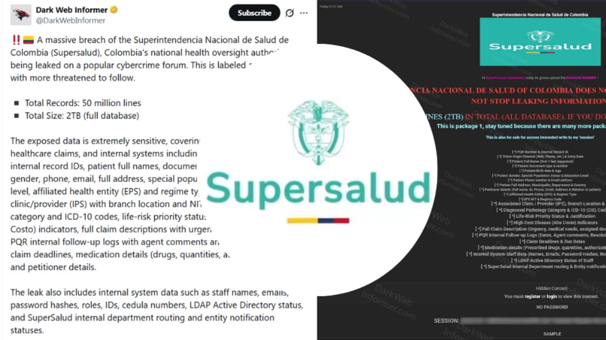 Superintendencia de Salud reporta millonario ataque cibernético pero mantiene operaciones bajo control