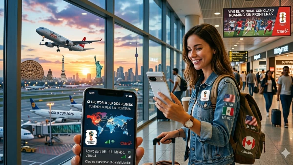 Claro ofrece roaming para 120.000 colombianos que viajarán al Mundial en Norteamérica