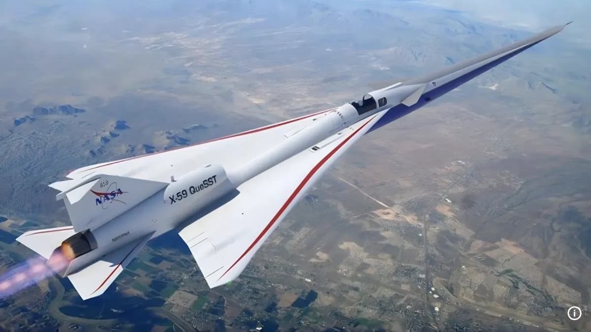 La NASA logra vuelo histórico del X-59: el avión que rompe el sonido sin ruido