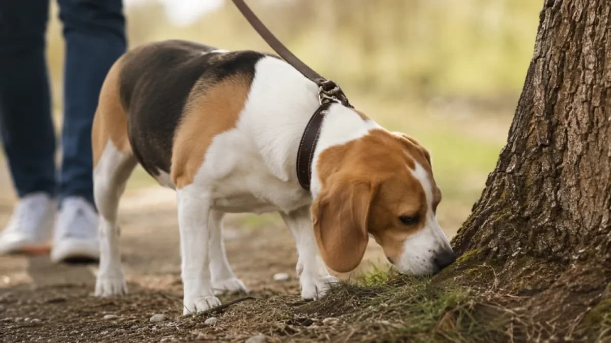 Dejar que los perros huelan durante los paseos reduce su estrés y ansiedad