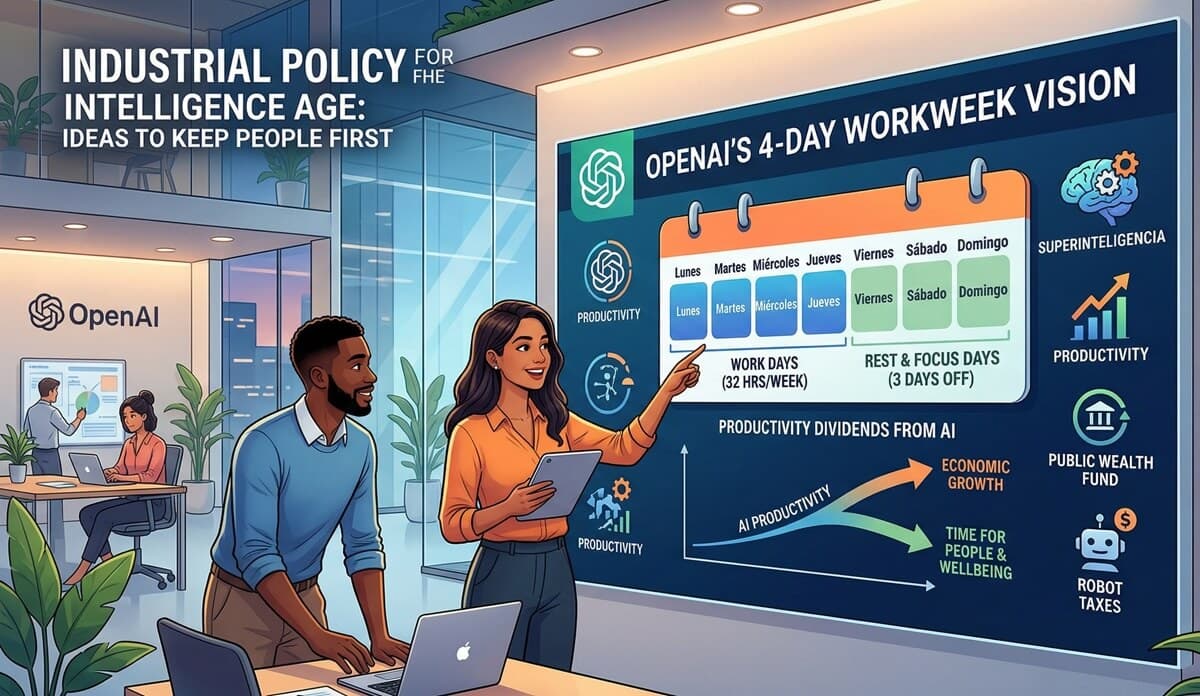 OpenAI propone la semana de 4 días: cómo la IA podría cambiar tu vida laboral