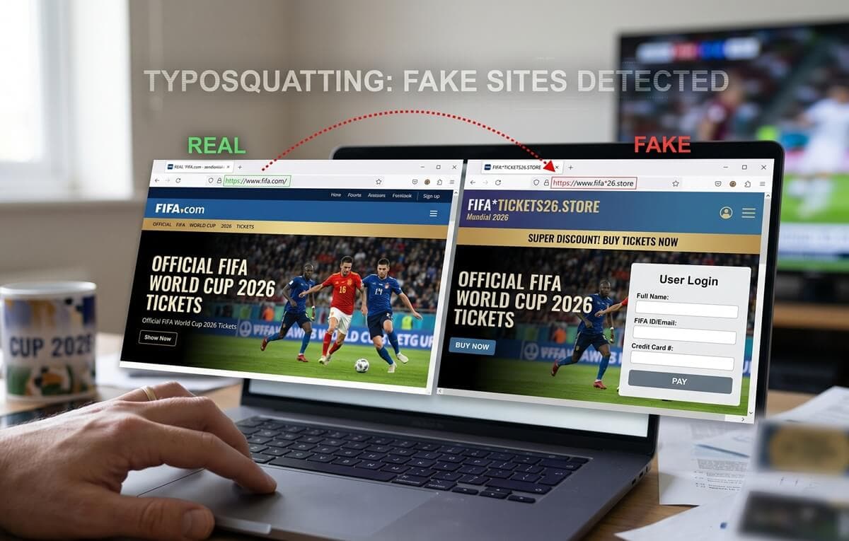 Cuidado: cibercriminales crean sitios falsos de FIFA para robar tu dinero antes del Mundial 2026