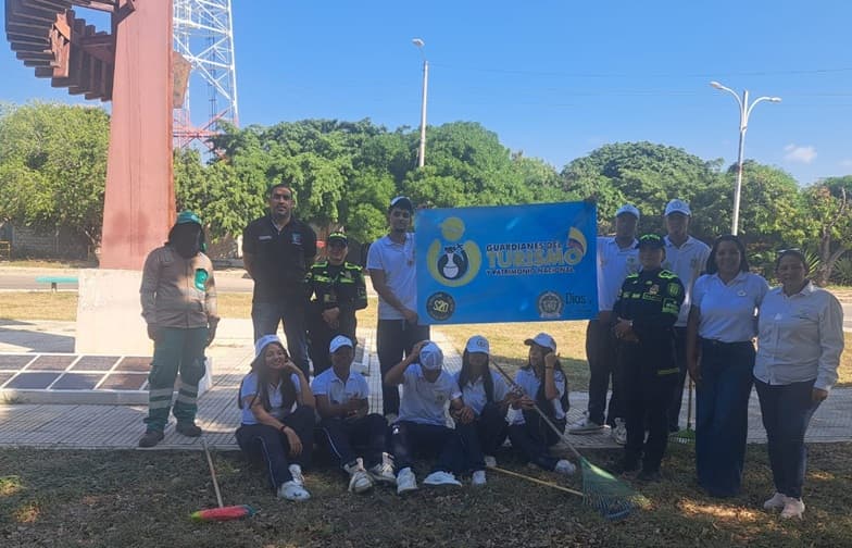 San Juan del Cesar recupera su Glorieta de la Luna con jornada de limpieza y conciencia ambiental