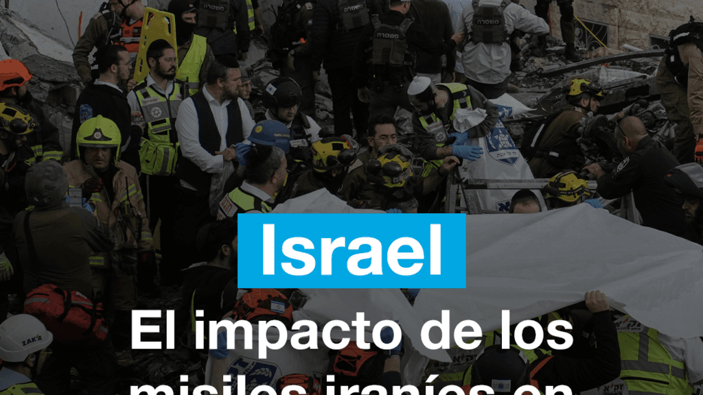Misiles iraníes dejan muertos en Israel; autoridades reportan impacto en zona central