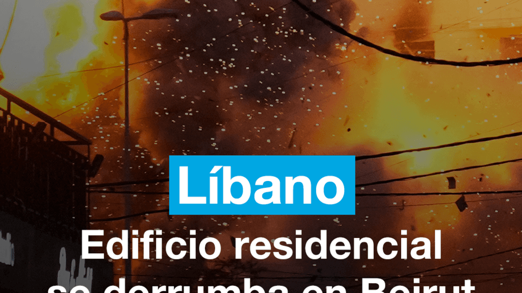 Intenso bombardeo israelí en Beirut deja edificios derruidos en el centro de la capital libanesa