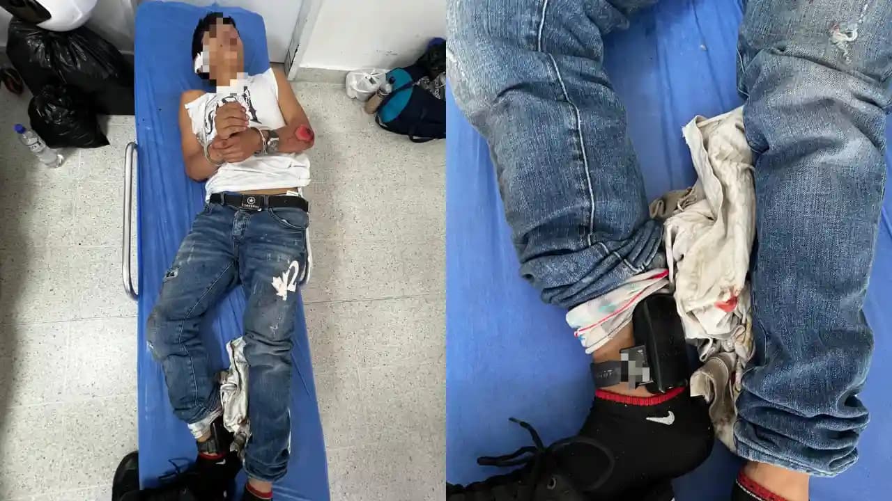 Dos atracadores capturados tras persecución y accidente en Medellín