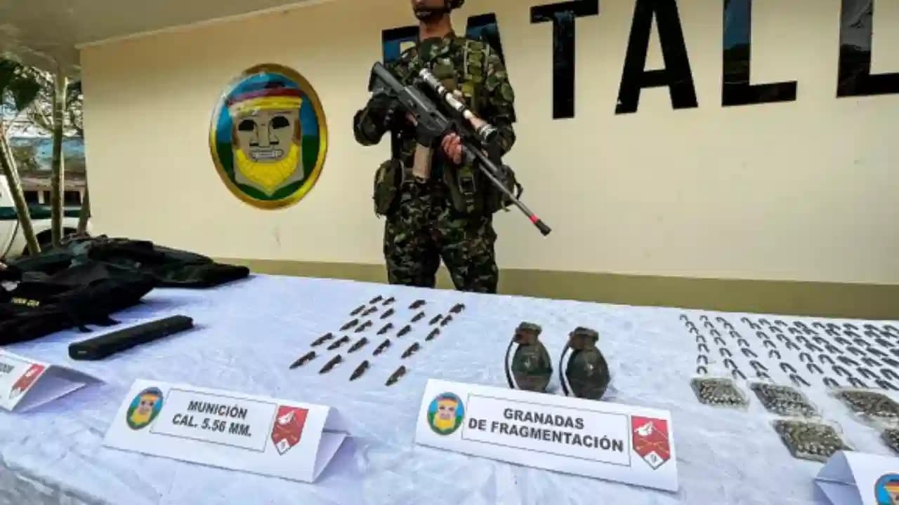 Ejército desactiva arsenal terrorista con 18 bombas listas en el Huila