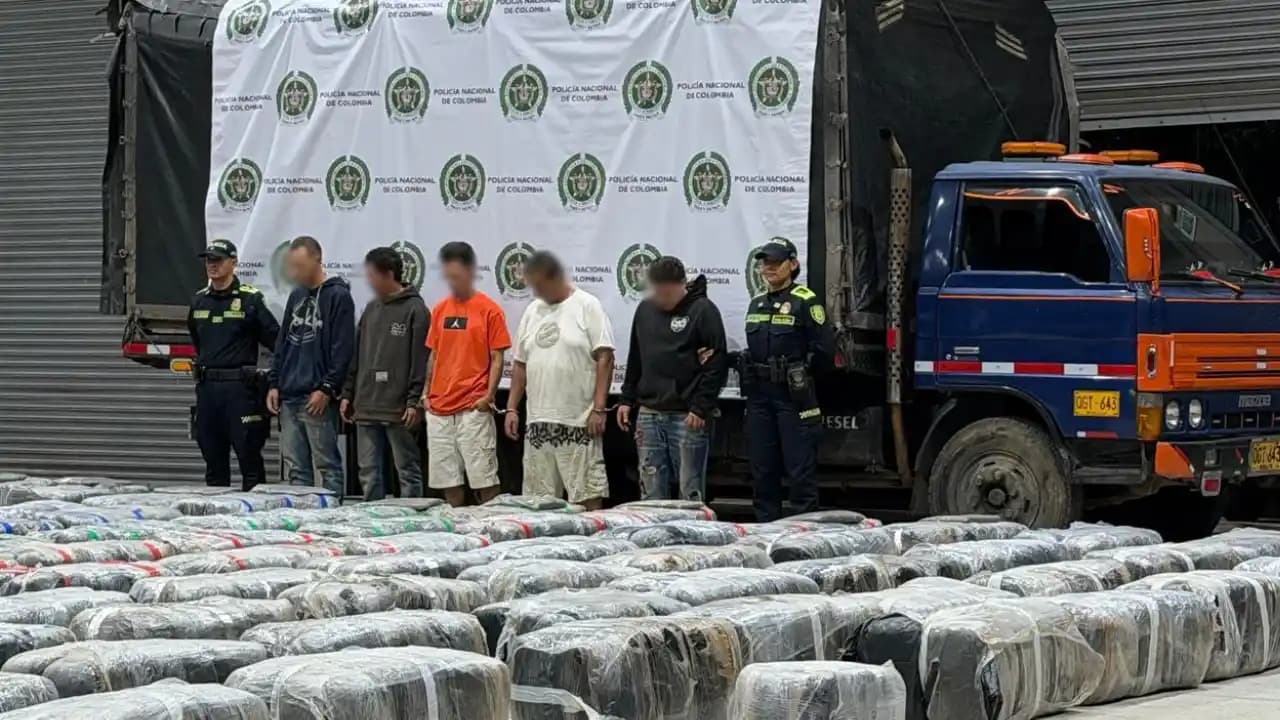 Golpe al narcotráfico en Medellín: incautaron 5 toneladas de marihuana en Belén