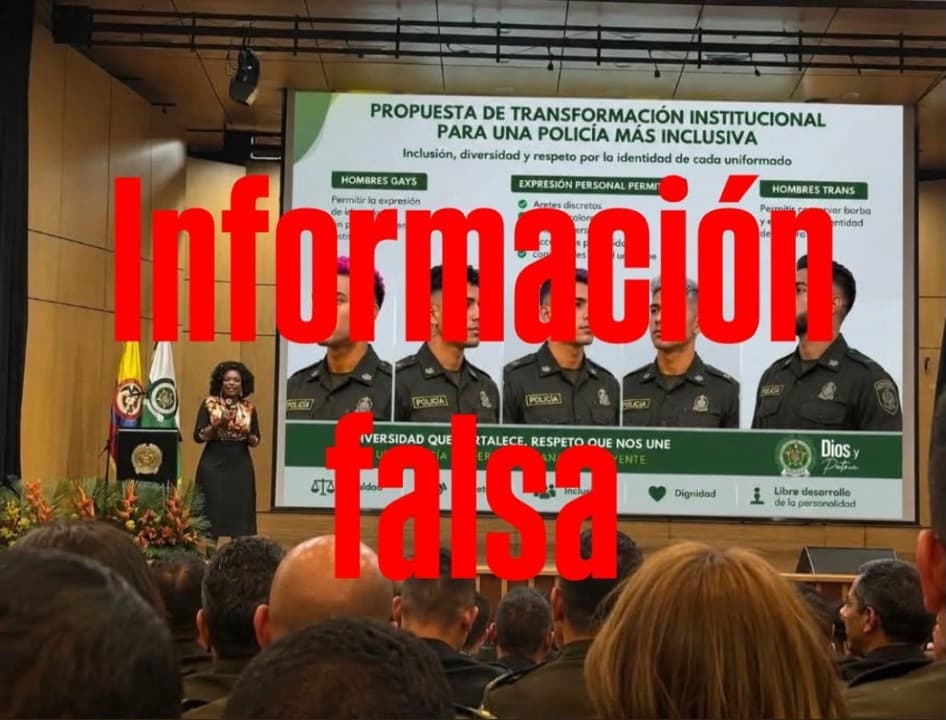 Policía desmiente imágenes falsas sobre cambios en uniforme que circulaban en redes