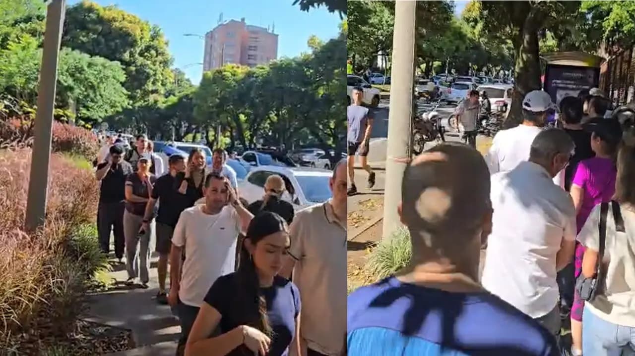 El Poblado se vuelca a votar: largas filas en el INEM desde la madrugada