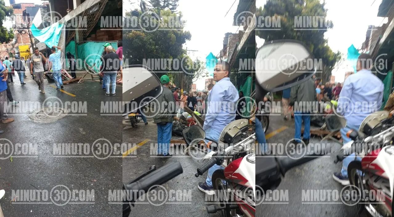 Obrero sobrevive a caída de 7 metros con pluma de construcción en Itagüí