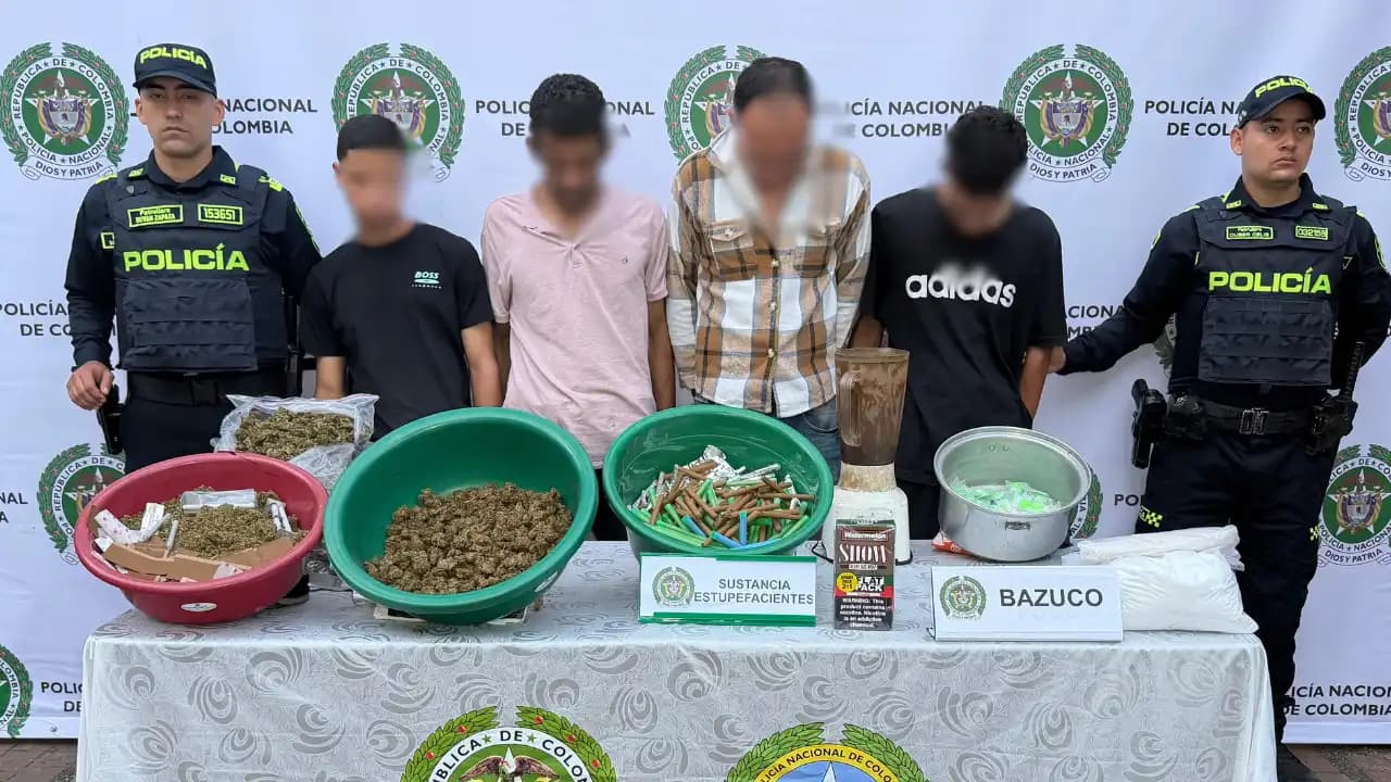 Autoridades desmantelan laboratorio de tusi en Medellín y capturan a 7 personas