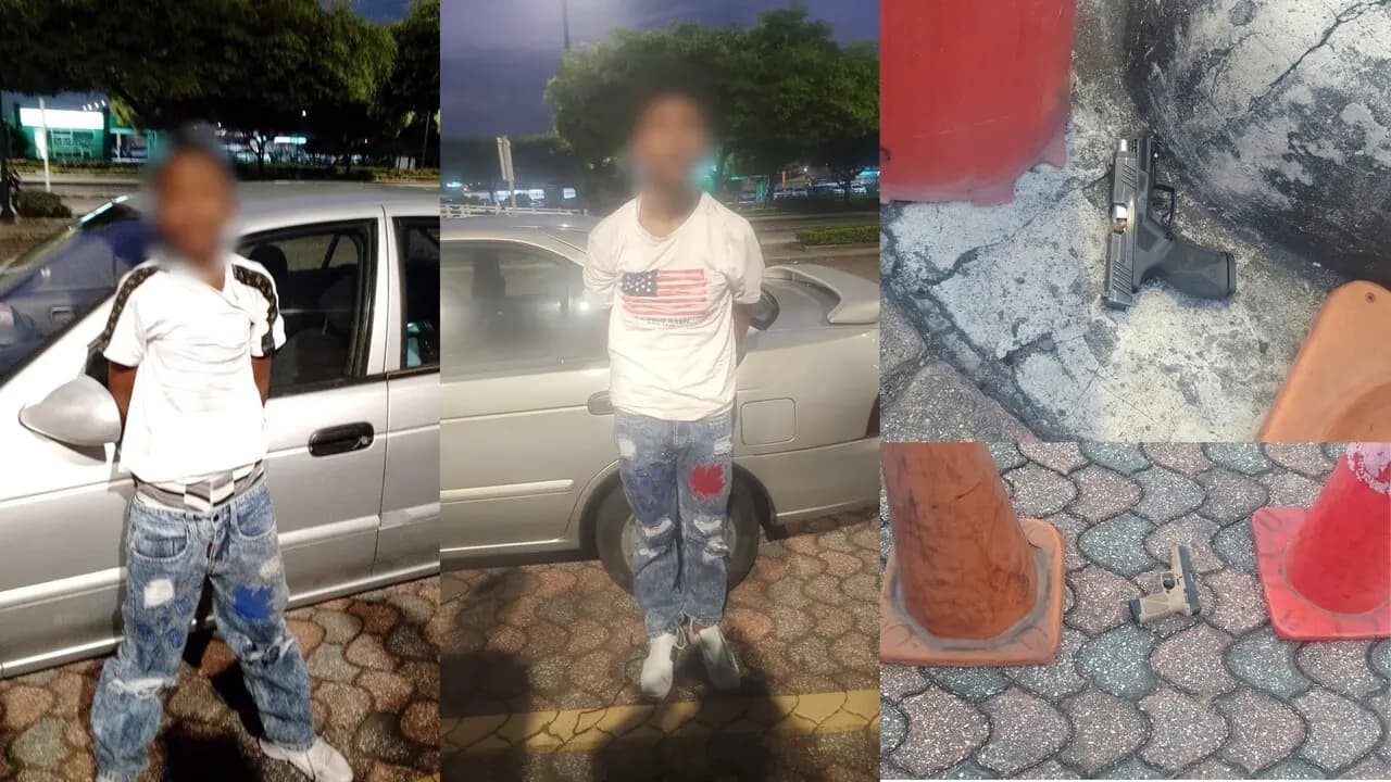 Tiroteo en aeropuerto de Guayaquil deja un muerto; capturan dos menores armados