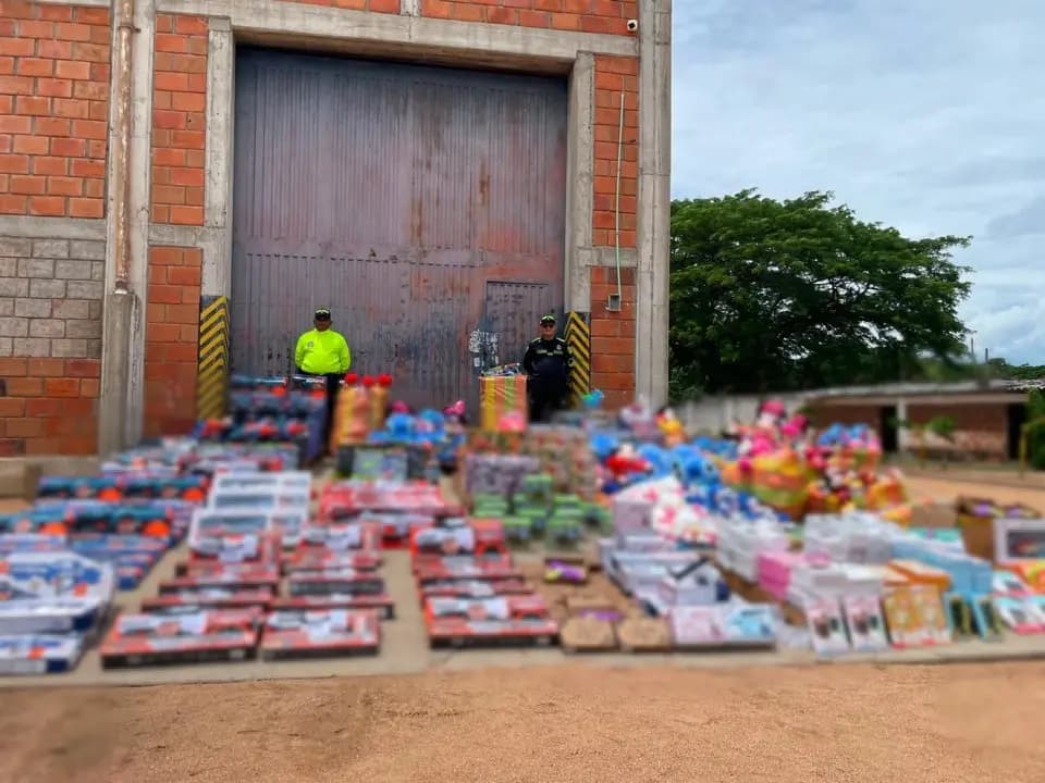 Policía incauta más de dos mil juguetes de contrabando en bodega de Valledupar