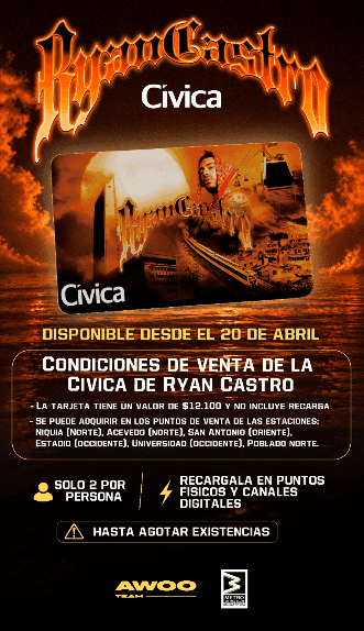 Tarjeta del Metro con la cara de Ryan Castro ya está a la venta en Medellín