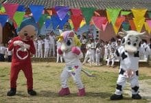 En Sahagún celebran a lo grande: niños disfrutaron jornada llena de color y diversión