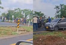 Comunidades de Cotocá cierran vía Lorica-Montería por creciente del Sinú sin atender