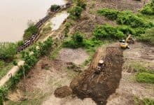 Gobernación moviliza maquinaria a San Pelayo para contener desbordamiento del río Sinú