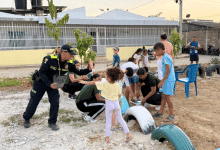 En Berlín, policía y vecinos plantan árboles y sueños para recuperar espacios comunes