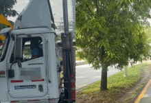 Camioneta de Coordinadora causa alarma por maniobra peligrosa frente a Buenavista