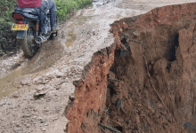 Río Sinú erosiona vía en Tierralta y deja a comunidades rurales al borde del aislamiento