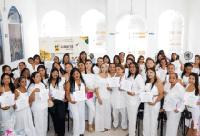 61 mujeres cabeza de hogar se gradúan en Cereté con nuevas habilidades para emprender