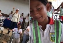 Cien estudiantes rurales de San Carlos reciben bicicletas para llegar más fácil al colegio